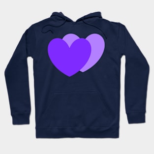 Violet Love Hearts Hoodie